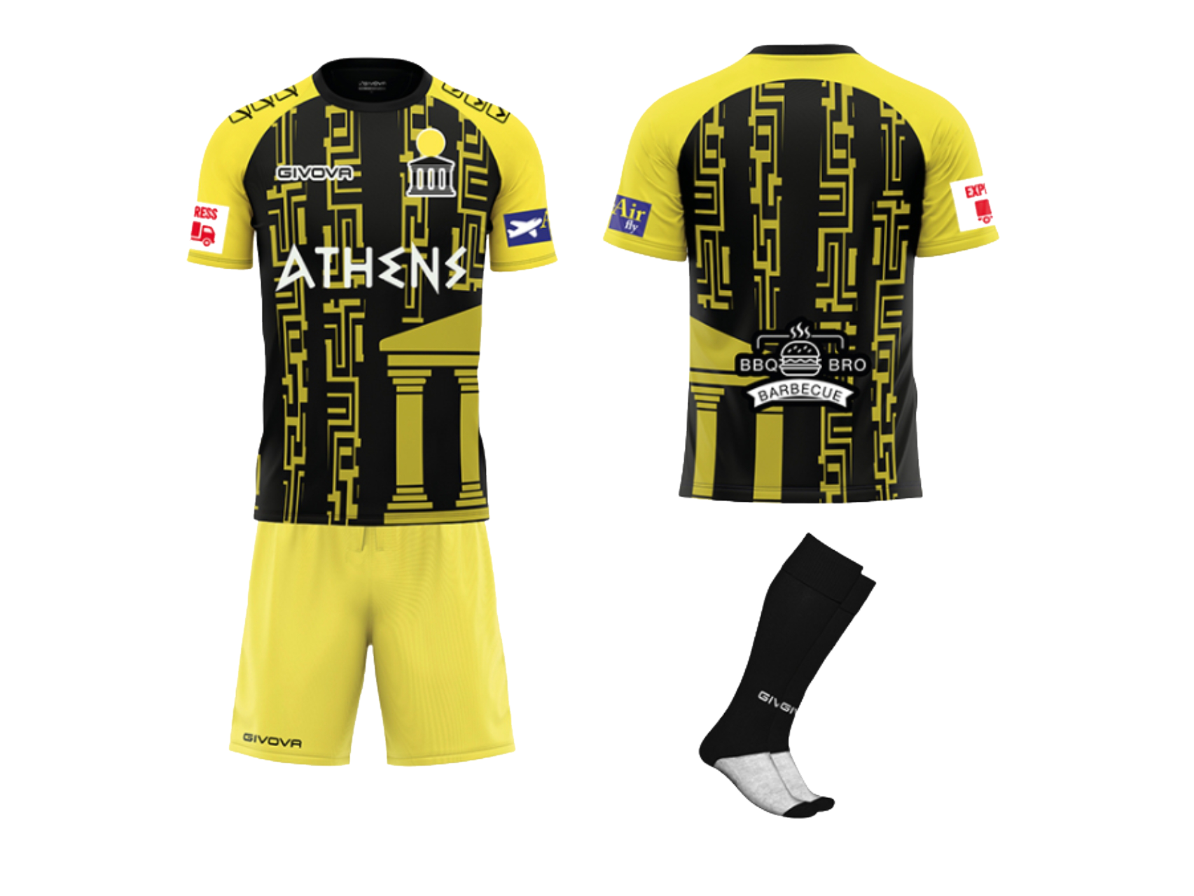 Sublimovaný předzápasový set pro sportovní týmy